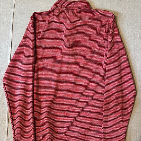 Nike Red Striped Long Sleeve Quarter zip - Picture 8 of 8